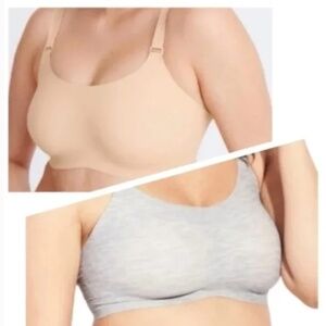 Knix Evolution Reversible Bra Sz 5 Beige/Grey Heather